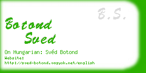 botond sved business card