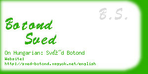 botond sved business card